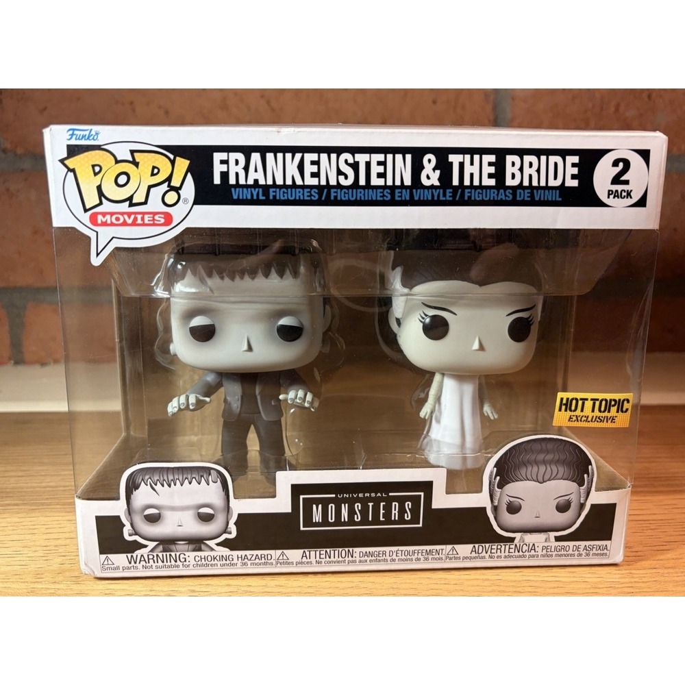 Funko Pop! Vinyl: Universal Monsters - Frankenstein & The Bride 2 Pack Exclusive